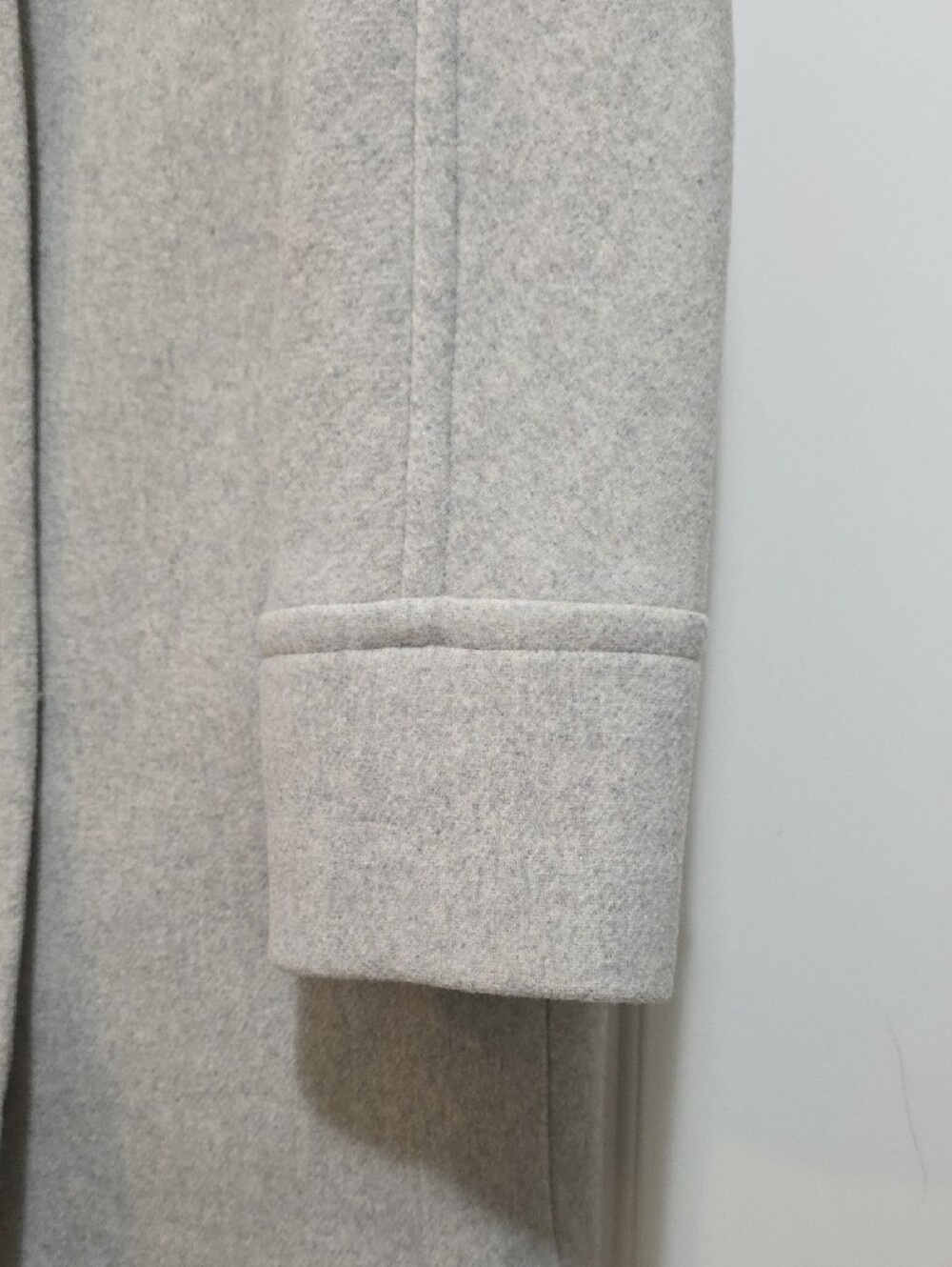 J. Crew Light Gray Wool-Blend Funnel Neck Pea Coat - Picture 4 of 7